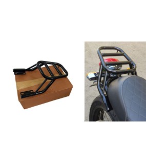 Royal Enfield GT and Interceptor 650 Rear Luggage Rack Carrier Glossy Black