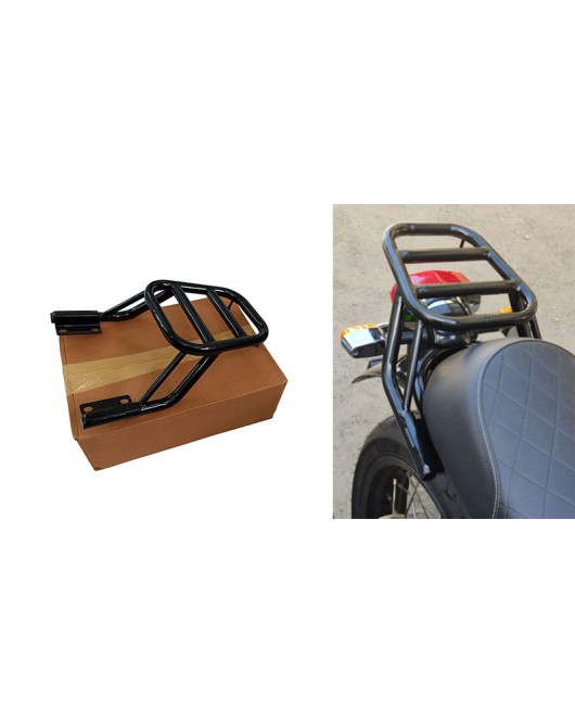 Royal Enfield GT and Interceptor 650 Rear Luggage Rack Carrier Glossy Black