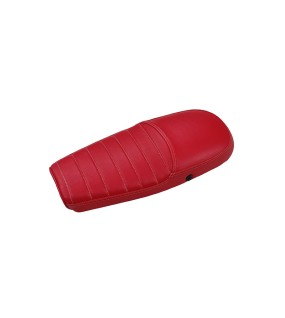 Royal Enfield GT and Interceptor 650cc Red Color Genuine Leather Dual Seat
