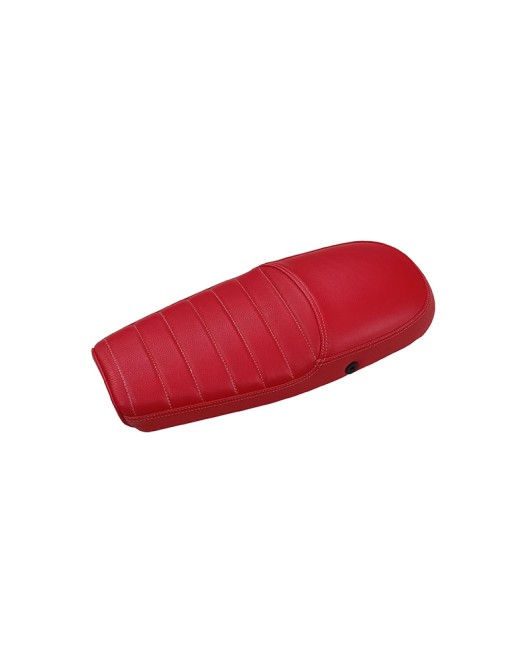 Royal Enfield GT and Interceptor 650cc Red Color Genuine Leather Dual Seat