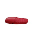 Royal Enfield GT and Interceptor 650cc Red Color Genuine Leather Dual Seat