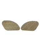 Royal Enfield GT and Interceptor 650cc Fuel Gas Tank Rubber Knee Pad Pair Dark Brown