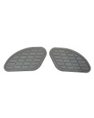 Royal Enfield GT and Interceptor 650cc Fuel Gas Tank Rubber Knee Pad Pair Grey