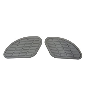 Royal Enfield GT and Interceptor 650cc Fuel Gas Tank Rubber Knee Pad Pair Grey