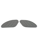 Royal Enfield GT and Interceptor 650cc Fuel Gas Tank Rubber Knee Pad Pair Grey
