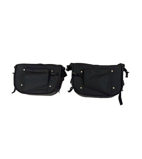 Royal Enfield GT Continental and Interceptor 650cc Soft Pannier Bags With Mounting Rails D1