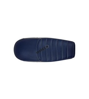 Royal Enfield GT and Interceptor 650 Blue Genuine Leather Dual Seat D18