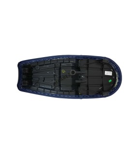 Royal Enfield GT and Interceptor 650 Blue Genuine Leather Dual Seat D18