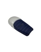 Royal Enfield GT and Interceptor 650 Blue Genuine Leather Dual Seat with White Cowl