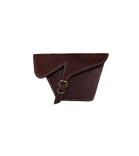 Royal Enfield GT and Interceptor 650 Side Panel Bag Genuine Leather Cherry Brown