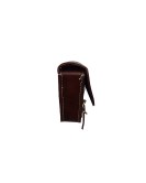 Royal Enfield GT and Interceptor 650 Side Panel Bag Genuine Leather Cherry Brown