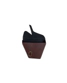 Royal Enfield GT and Interceptor 650 Side Panel Bag Genuine Leather Cherry Brown