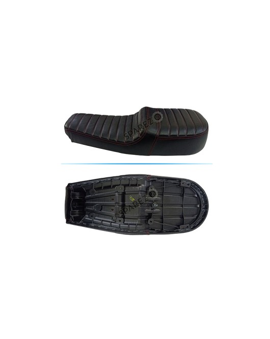 Royal Enfield GT and Interceptor 650cc Genuine Leather Black Dual Seat D20