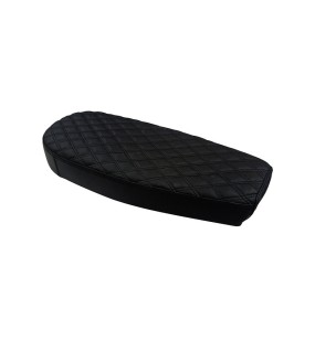 Royal Enfield GT and Interceptor 650cc Black Genuine Leather Dual Seat D24