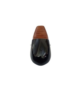 Royal Enfield GT and Interceptor 650cc Leather Dual Seat With Black Cowl  D8