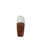 Royal Enfield GT and Interceptor 650cc Leather Dual Seat With White Cowl  D8