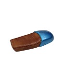 Royal Enfield GT and Interceptor 650cc Leather Dual Seat With Blue Cowl D8
