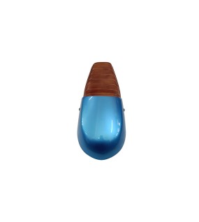 Royal Enfield GT and Interceptor 650cc Leather Dual Seat With Blue Cowl D8