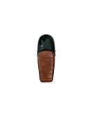 Royal Enfield GT and Interceptor 650cc Leather Dual Seat With Green Cowl D8