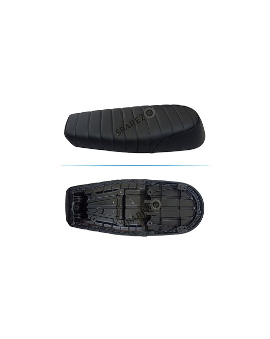 Royal Enfield GT and Interceptor 650cc Genuine Leather Dual Seat Black D26