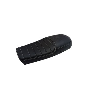 Royal Enfield GT and Interceptor 650cc Genuine Leather Dual Seat With Black Cowl D27