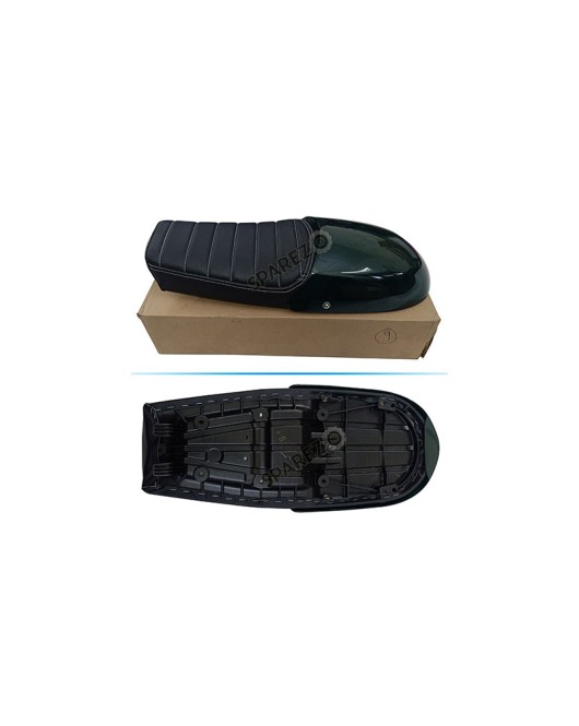 Royal Enfield GT and Interceptor 650cc Genuine Leather Dual Seat With Green Cowl D27