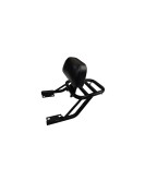 Royal Enfield Interceptor and GT 650 Rear Luggage Rack Carrier With Backrest Black