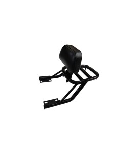 Royal Enfield Interceptor and GT 650 Rear Luggage Rack Carrier With Backrest Black