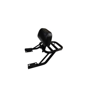 Royal Enfield Interceptor and GT 650 Rear Luggage Rack Carrier With Backrest Black