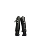 Royal Enfield GT and Interceptor 650cc AEW TE 101 Black Exhaust Silencer Pair
