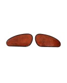 Customized Royal Enfield Interceptor 650cc Leather Knee Pad Pair Union Jack Black D9