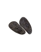 Customized Royal Enfield Interceptor 650cc Leather Knee Pad Pair Union Jack Rusty Grey D8