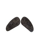 Customized Royal Enfield Interceptor 650cc Leather Knee Pad Pair Union Jack Rusty Grey D8