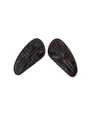 Customized Royal Enfield Interceptor 650 Leather Knee Pad Pair Union Jack Black D7