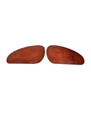 Customized Royal Enfield Interceptor 650 Leather Knee Pad Pair Union Jack D6