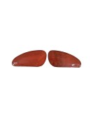 Customized Royal Enfield Interceptor 650cc Leather Knee Pad Pair Union Jack D3