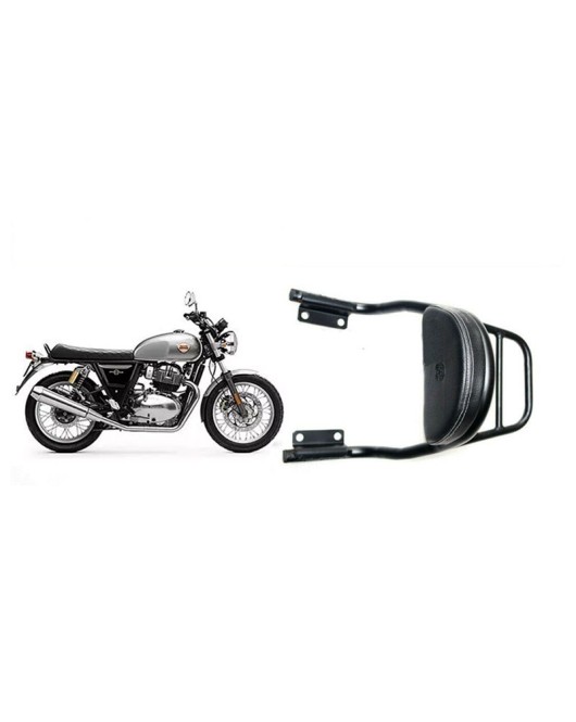 Royal Enfield Interceptor 650cc Rear Luggage Rack and Backrest Cushion Black