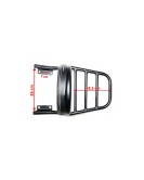 Royal Enfield Interceptor 650cc Rear Luggage Rack and Backrest Cushion Black