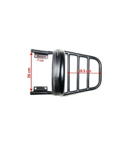 Royal Enfield Interceptor 650cc Rear Luggage Rack and Backrest Cushion Black