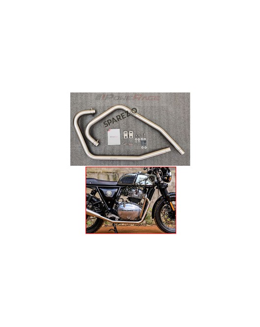 Royal Enfield GT and Interceptor 650cc SS LH-RH Exhaust Header Pipe Matt Finish