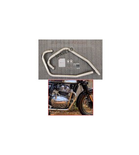 Royal Enfield GT and Interceptor 650cc SS LH-RH Exhaust Header Pipe Polished