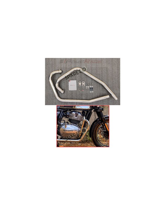 Royal Enfield GT and Interceptor 650cc SS LH-RH Exhaust Header Pipe Polished