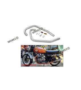 Royal Enfield GT and Interceptor 650cc Red Rooster Header Bend Pipe Matt Finish