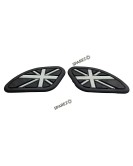 Royal Enfield GT and Interceptor 650 Rubber Tank Pad Pair Black