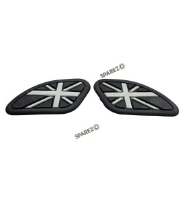Royal Enfield GT and Interceptor 650 Rubber Tank Pad Pair Black
