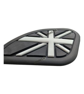 Royal Enfield GT and Interceptor 650 Rubber Tank Pad Pair Black