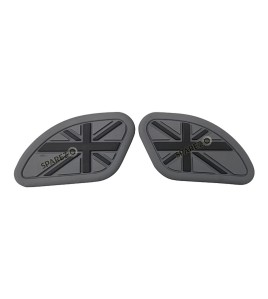 Royal Enfield GT and Interceptor 650 Rubber Tank Pad Pair Grey
