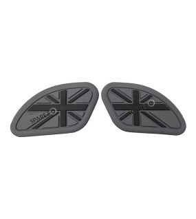 Royal Enfield GT and Interceptor 650 Rubber Tank Pad Pair Grey
