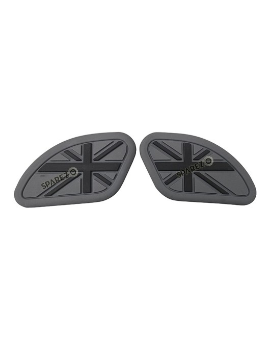 Royal Enfield GT and Interceptor 650 Rubber Tank Pad Pair Grey