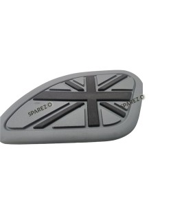 Royal Enfield GT and Interceptor 650 Rubber Tank Pad Pair Grey